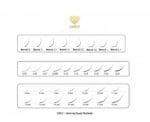 LOVELY Eyelashes black Silicone - 20 lines Mix